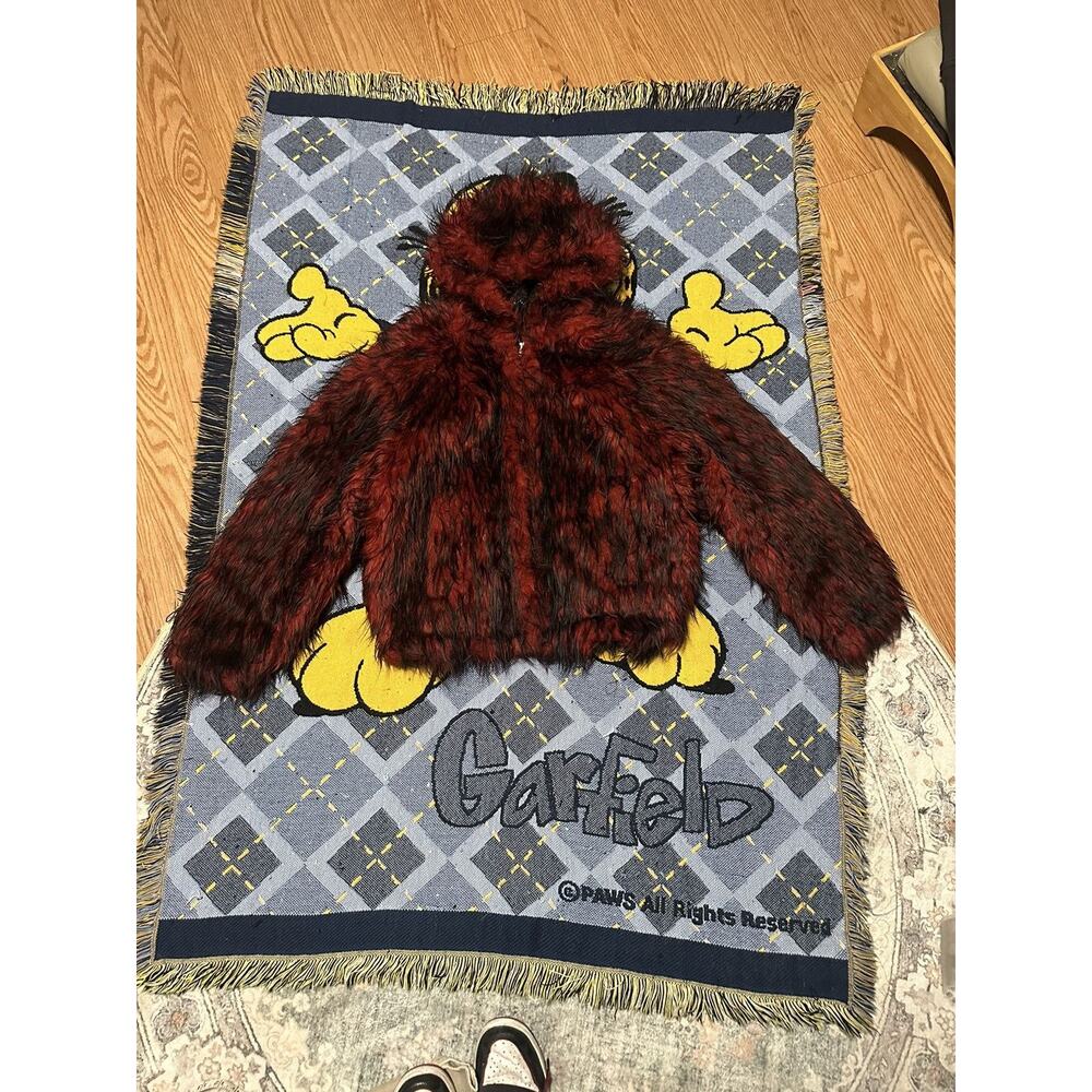 Supreme Y’s Yohji Yamamoto Red Faux Fur Bomber Jacket